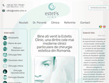 Tablet Screenshot of estetis-clinic.ro